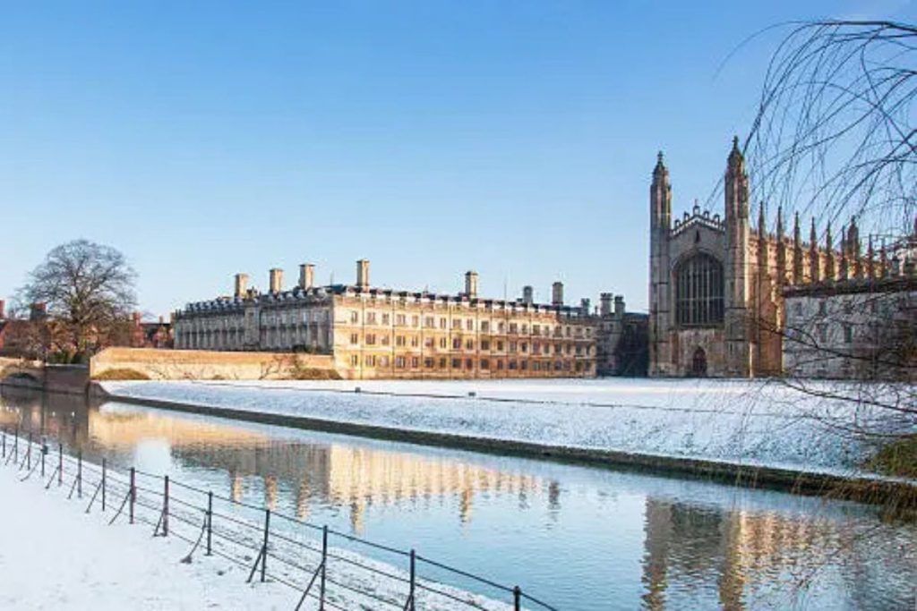 UK winter holiday Cambridge