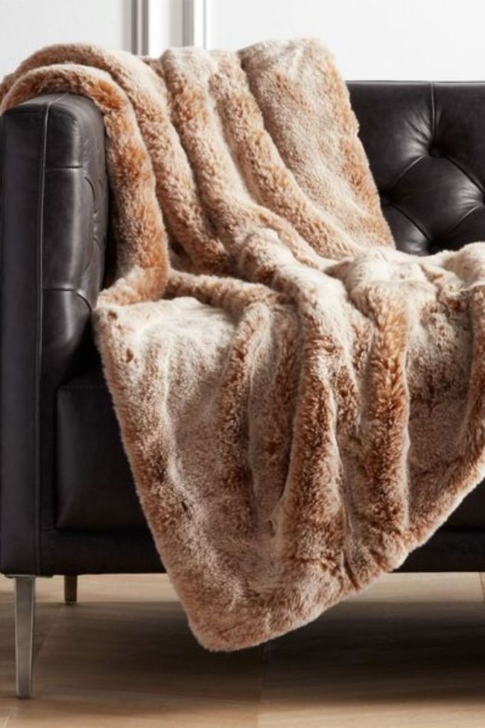 faux fur throw